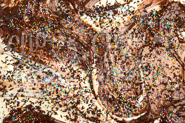 Chocolate Vanilla Sprinkle Swirl